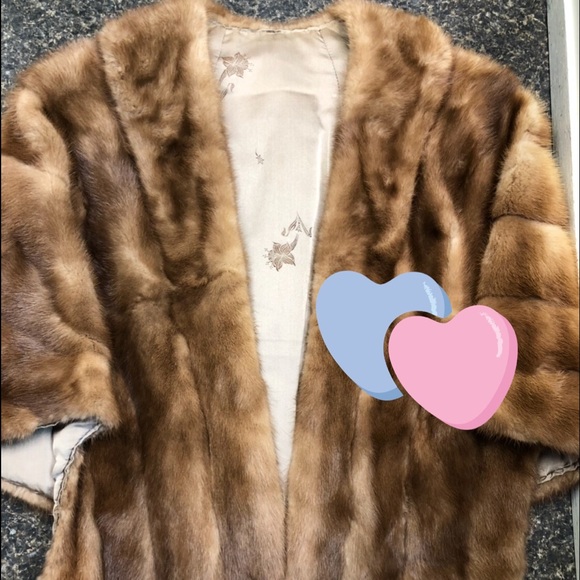 Real Mink Fur Shawl - Picture 1 of 3
